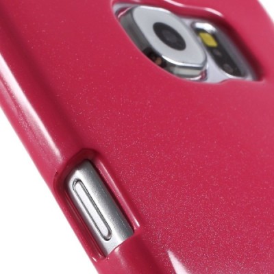 Samsung Galaxy S6 (G920) Mercury tamsiai rožinis kieto silikono tpu dėklas - nugarėlė / Priedai.lt