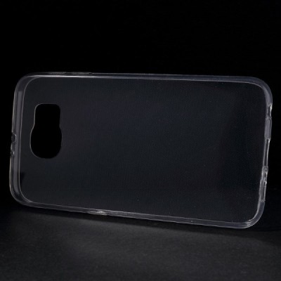 Samsung Galaxy S6 (G920) skaidrus (permatomas) kieto silikono TPU ploniausias pasaulyje bespalvis dėklas / Priedai.lt