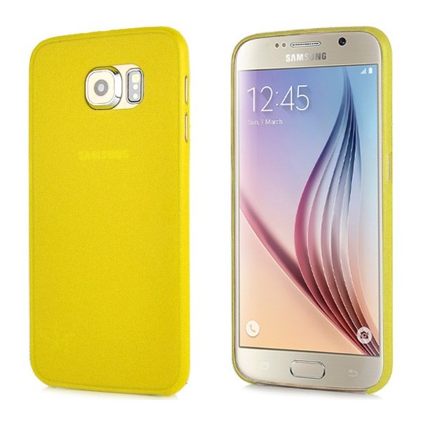 Kõige õhem plastikust kaaned - kollane (Galaxy S6)