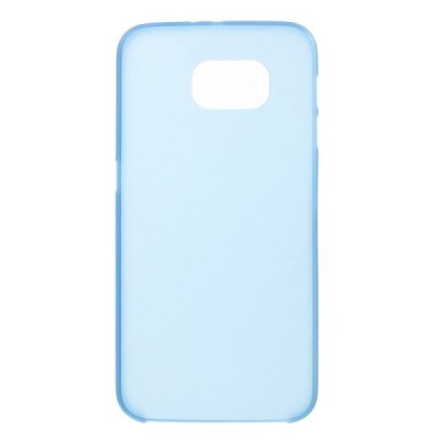 Samsung Galaxy S6 G920 ploniausias pasaulyje plastikinis skaidrus mėlynas dėklas - nugarėlė / Priedai.lt