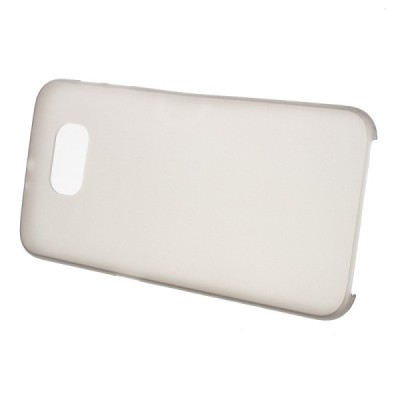 Samsung Galaxy S6 G920 ploniausias pasaulyje plastikinis skaidrus pilkas dėklas - nugarėlė / Priedai.lt