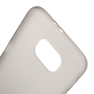 Samsung Galaxy S6 G920 ploniausias pasaulyje plastikinis skaidrus pilkas dėklas - nugarėlė / Priedai.lt