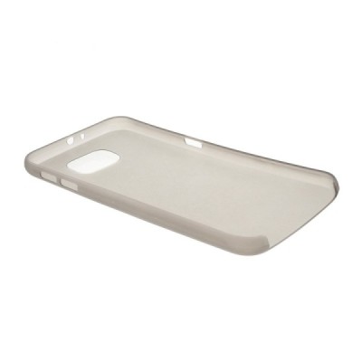 Samsung Galaxy S6 G920 ploniausias pasaulyje plastikinis skaidrus pilkas dėklas - nugarėlė / Priedai.lt