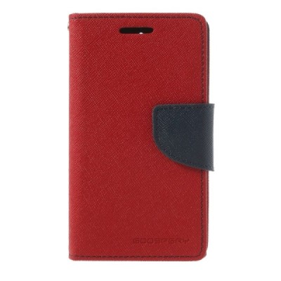 Sony Xperia E1 Mercury raudonas atverčiamas dėklas - piniginė / Priedai.lt