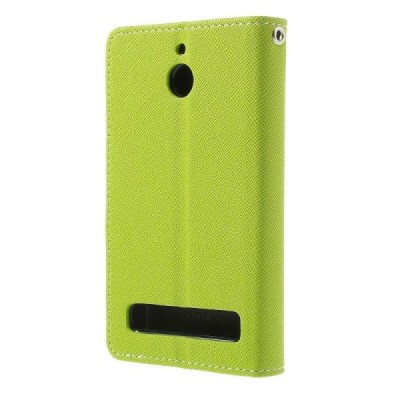 Sony Xperia E1 Mercury žalias atverčiamas dėklas - piniginė / Priedai.lt