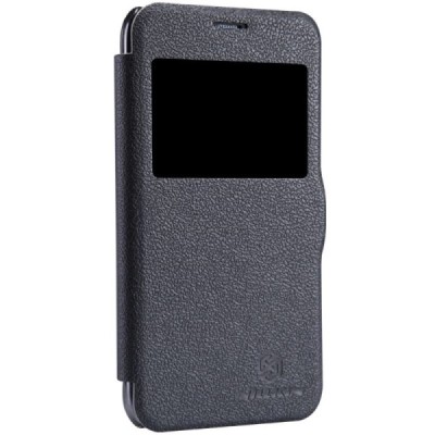Samsung Galaxy S5 mini (G800) juodas odinis atverčiamas Nillkin Fresh dėklas / Priedai.lt