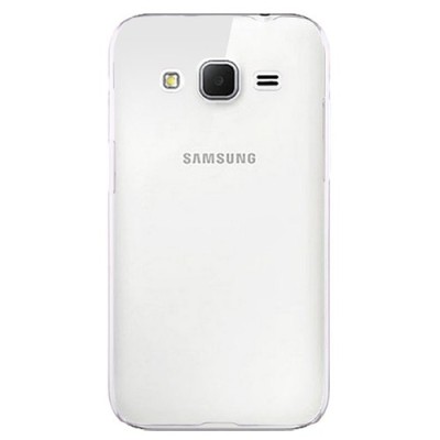 Samsung Galaxy Core Prime (G360) skaidrus (permatomas) kieto silikono TPU ploniausias pasaulyje bespalvis dėklas / Priedai.lt