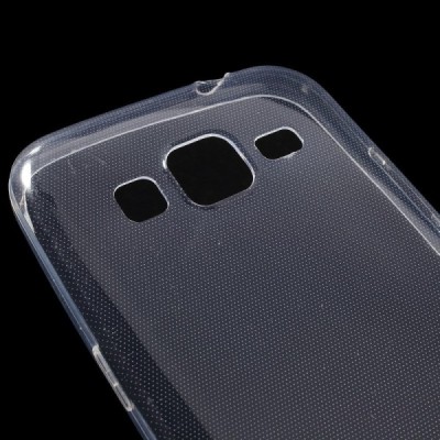 Samsung Galaxy Core Prime (G360) skaidrus (permatomas) kieto silikono TPU ploniausias pasaulyje bespalvis dėklas / Priedai.lt