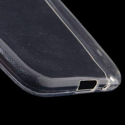 Samsung Galaxy Core Prime (G360) skaidrus (permatomas) kieto silikono TPU ploniausias pasaulyje bespalvis dėklas / Priedai.lt