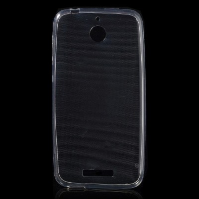 HTC Desire 510 skaidrus (permatomas) kieto silikono TPU ploniausias pasaulyje bespalvis dėklas / Priedai.lt