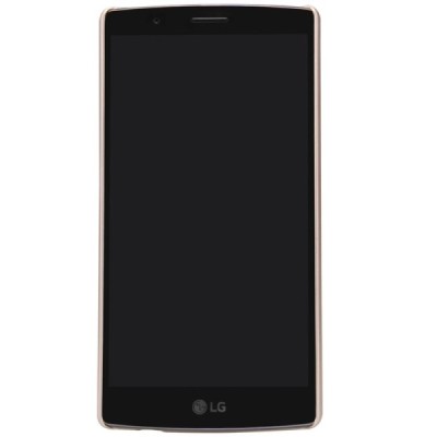 LG G4 (H815) Nillkin Frosted Shield auksinis plastikinis dėklas + apsauginė ekrano plėvelė / Priedai.lt