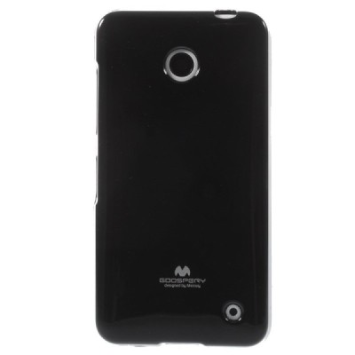 Nokia Lumia 630 (635) juodas Mercury kieto silikono (TPU) dėklas / Priedai.lt