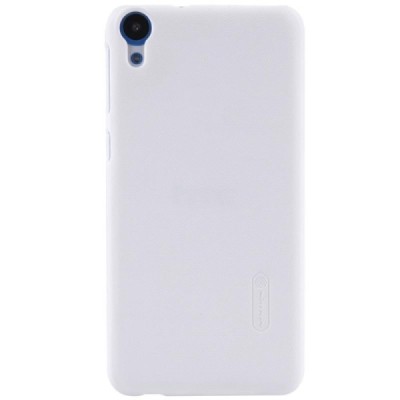 HTC Desire 820 Nillkin Frosted Shield baltas plastikinis dėklas + apsauginė ekrano plėvelė / Priedai.lt