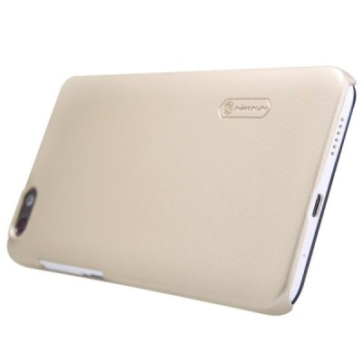 Huawei Honor 4X Nillkin Frosted Shield auksinis plastikinis dėklas + apsauginė ekrano plėvelė / Priedai.lt
