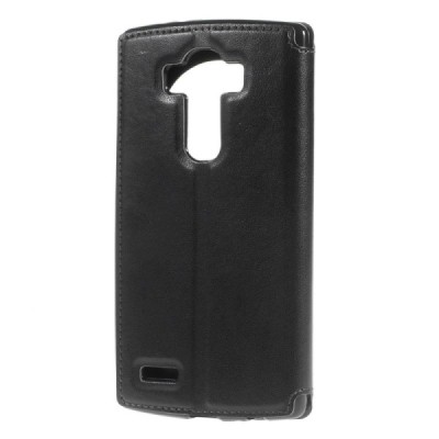 Roar Noble atverčiamas LG G4 H815 juodas odinis dėklas / Priedai.lt