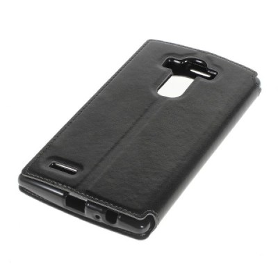 Roar Noble atverčiamas LG G4 H815 juodas odinis dėklas / Priedai.lt