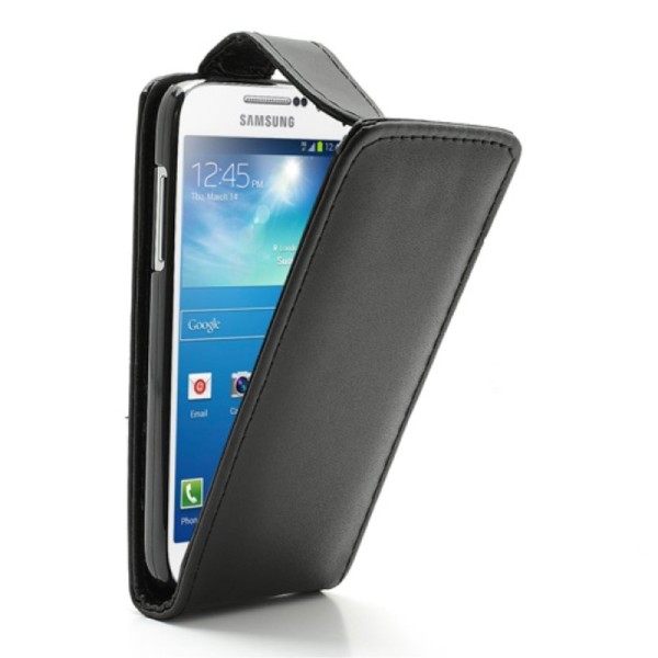Klassikaline vertikaalselt tahke kaaned - must (Galaxy S4 mini)