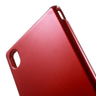Sony Xperia M4 Aqua raudonas Mercury kieto silikono (TPU) dėklas / Priedai.lt