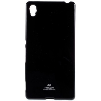 Sony Xperia Z3+ Plius juodas Mercury kieto silikono (TPU) dėklas / Priedai.lt