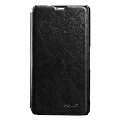 „Kalaideng“ Enland Sony Xperia Z1 Compact juodas odinis atverčiamas dėklas / Priedai.lt