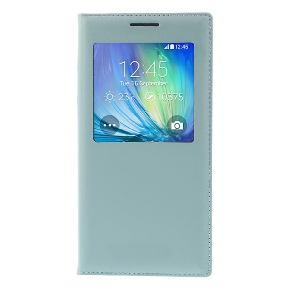 „Smart Window“ Pööratav Nahk kaaned - helesinine (Galaxy A5 2015)