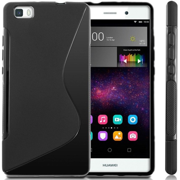 Kõva silikoon (TPU) kaaned - must (P8 Lite)