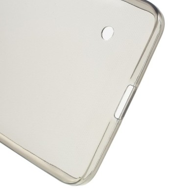 Microsoft Lumia 640 Dual Sim skaidrus (permatomas) kieto silikono TPU ploniausias pasaulyje pilkas dėklas / Priedai.lt