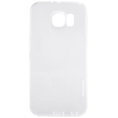 Samsung Galaxy S6 Edge (G925) Nillkin Nature plonas skaidrus (permatomas) silikoninis TPU bespalvis dėklas / Priedai.lt