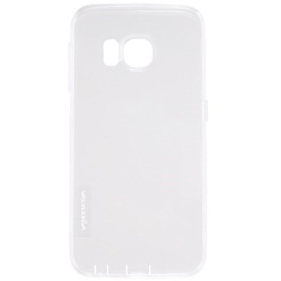 Samsung Galaxy S6 Edge (G925) Nillkin Nature plonas skaidrus (permatomas) silikoninis TPU bespalvis dėklas / Priedai.lt