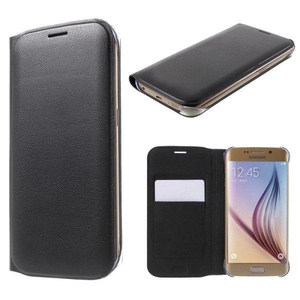 „Smart Wallet“ tahke kaaned - must (Galaxy S6 Edge)