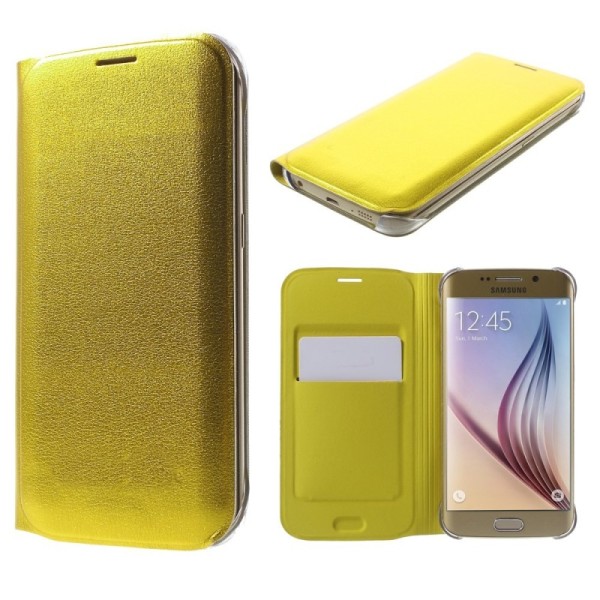 „Smart Wallet“ tahke kaaned - kollane (Galaxy S6 Edge)