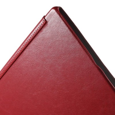 Sony Xperia Tablet Z4 atverčiamas raudonas odinis dėklas - knygutė / Priedai.lt