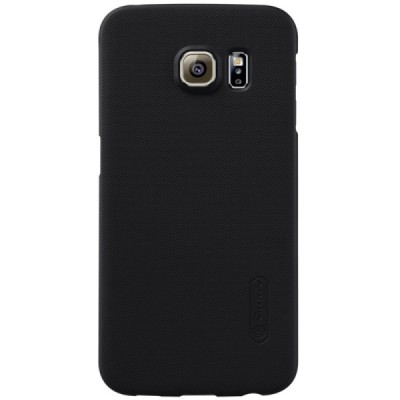 Samsung Galaxy S6 Edge (G925) Nillkin Frosted Shield juodas plastikinis dėklas / Priedai.lt
