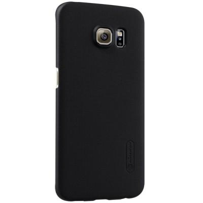 Samsung Galaxy S6 Edge (G925) Nillkin Frosted Shield juodas plastikinis dėklas / Priedai.lt
