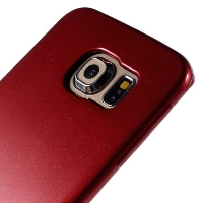 Samsung Galaxy S6 Edge (G925) Mercury raudonas kieto silikono tpu dėklas - nugarėlė / Priedai.lt