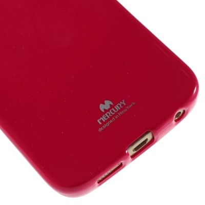 Samsung Galaxy S6 Edge (G925) Mercury tamsiai rožinis kieto silikono tpu dėklas - nugarėlė / Priedai.lt