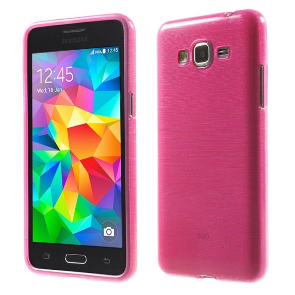 Kõva silikoon (TPU) kaaned - Läbipaistev, roosa (Galaxy Grand Prime)