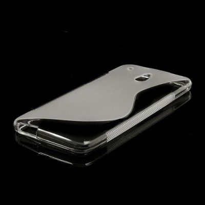 HTC One mini skaidrus silikoninis dėklas / Priedai.lt