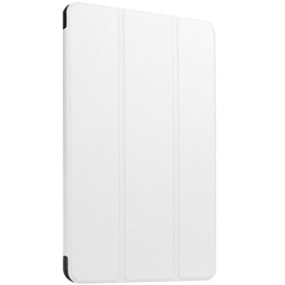 Huawei MediaPad T1 10 atverčiamas baltas odinis dėklas - knygutė (sulankstomas) / Priedai.lt