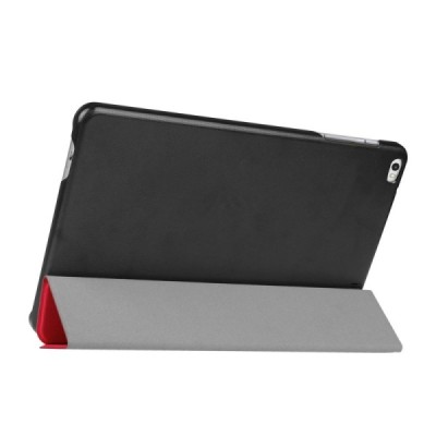 Huawei MediaPad T1 10 atverčiamas raudonas odinis dėklas - knygutė (sulankstomas) / Priedai.lt