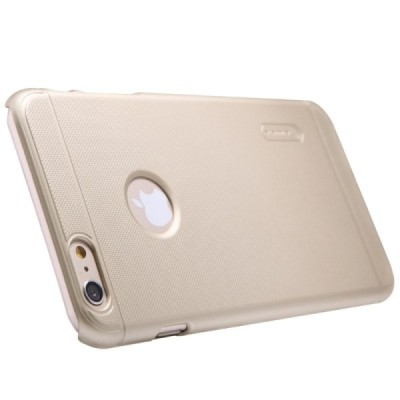 Nillkin Frosted Shield Apple iPhone 6 Plus (6s Plus) auksinis plastikinis dėklas + apsauginė ekrano plėvelė / Priedai.lt