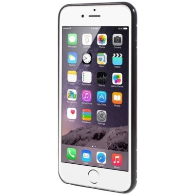 Apple iPhone 6 Plus „2in1“ solidus atverčiamas juodas odinis dėklas - knygutė / Priedai.lt