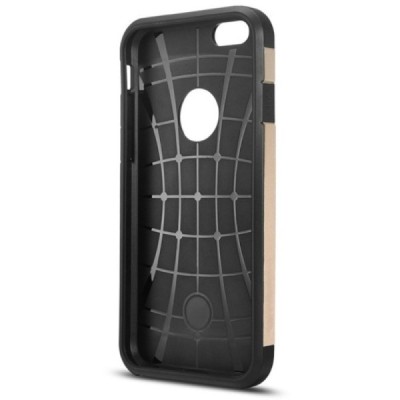 Sustiprintos apsaugos Apple iPhone 6 Plus (6s Plus) auksinis kieto silikono (TPU) ir plastiko dėklas / Priedai.lt