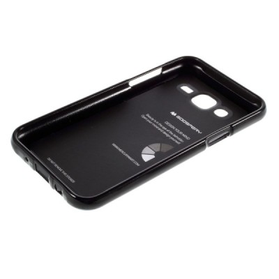 Samsung Galaxy J5 Mercury juodas kieto silikono tpu dėklas - nugarėlė / Priedai.lt