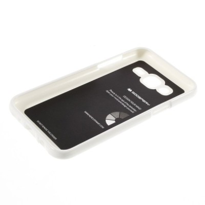 Samsung Galaxy J5 Mercury baltas kieto silikono tpu dėklas - nugarėlė / Priedai.lt
