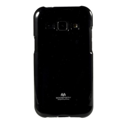 Samsung Galaxy J1 Mercury juodas kieto silikono tpu dėklas - nugarėlė / Priedai.lt