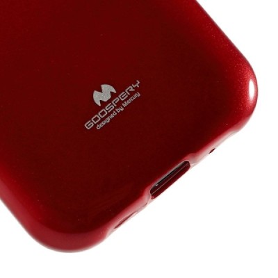 Samsung Galaxy J1 Mercury raudonas kieto silikono tpu dėklas - nugarėlė / Priedai.lt