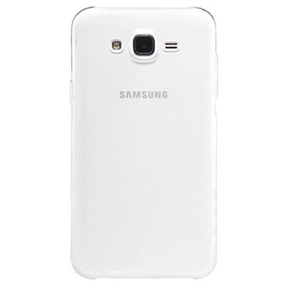 Samsung Galaxy J5 (J500) skaidrus (permatomas) kieto silikono TPU ploniausias pasaulyje bespalvis dėklas / Priedai.lt