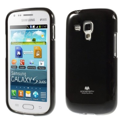 Samsung Galaxy S Duos 2 S7582, S Duos S7562, Trend S7560, Trend Plus S7580 juodas Mercury kieto silikono (TPU) dėklas / Priedai.