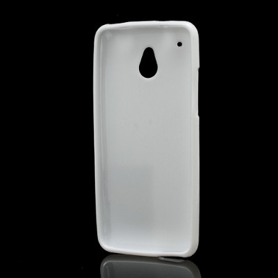 HTC One mini baltas silikoninis dėklas / Priedai.lt